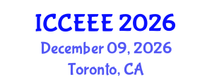 International Conference on Computing, Electrical and Electronic Engineering (ICCEEE) December 09, 2026 - Toronto, Canada International Conference on Computing, Electrical and Electronic Engineering (ICCEEE) December 09, 2026 - Toronto, Canada
