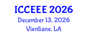 International Conference on Computing, Electrical and Electronic Engineering (ICCEEE) December 13, 2026 - Vientiane, Laos International Conference on Computing, Electrical and Electronic Engineering (ICCEEE) December 13, 2026 - Vientiane, Laos