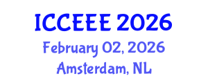 International Conference on Computing, Electrical and Electronic Engineering (ICCEEE) February 02, 2026 - Amsterdam, Netherlands International Conference on Computing, Electrical and Electronic Engineering (ICCEEE) February 02, 2026 - Amsterdam, Netherlands