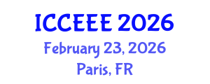 International Conference on Computing, Electrical and Electronic Engineering (ICCEEE) February 23, 2026 - Paris, France International Conference on Computing, Electrical and Electronic Engineering (ICCEEE) February 23, 2026 - Paris, France