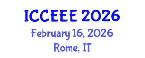 International Conference on Computing, Electrical and Electronic Engineering (ICCEEE) February 16, 2026 - Rome, Italy International Conference on Computing, Electrical and Electronic Engineering (ICCEEE) February 16, 2026 - Rome, Italy