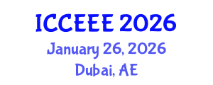 International Conference on Computing, Electrical and Electronic Engineering (ICCEEE) January 26, 2026 - Dubai, United Arab Emirates International Conference on Computing, Electrical and Electronic Engineering (ICCEEE) January 26, 2026 - Dubai, United Arab Emirates