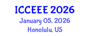 International Conference on Computing, Electrical and Electronic Engineering (ICCEEE) January 05, 2026 - Honolulu, United States International Conference on Computing, Electrical and Electronic Engineering (ICCEEE) January 05, 2026 - Honolulu, United States