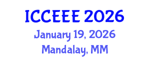 International Conference on Computing, Electrical and Electronic Engineering (ICCEEE) January 19, 2026 - Mandalay, Myanmar International Conference on Computing, Electrical and Electronic Engineering (ICCEEE) January 19, 2026 - Mandalay, Myanmar