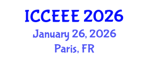 International Conference on Computing, Electrical and Electronic Engineering (ICCEEE) January 26, 2026 - Paris, France International Conference on Computing, Electrical and Electronic Engineering (ICCEEE) January 26, 2026 - Paris, France
