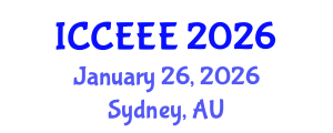 International Conference on Computing, Electrical and Electronic Engineering (ICCEEE) January 26, 2026 - Sydney, Australia International Conference on Computing, Electrical and Electronic Engineering (ICCEEE) January 26, 2026 - Sydney, Australia