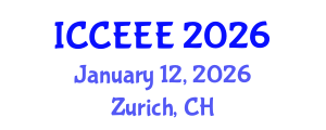 International Conference on Computing, Electrical and Electronic Engineering (ICCEEE) January 12, 2026 - Zurich, Switzerland International Conference on Computing, Electrical and Electronic Engineering (ICCEEE) January 12, 2026 - Zurich, Switzerland