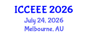 International Conference on Computing, Electrical and Electronic Engineering (ICCEEE) July 24, 2026 - Melbourne, Australia International Conference on Computing, Electrical and Electronic Engineering (ICCEEE) July 24, 2026 - Melbourne, Australia