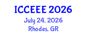 International Conference on Computing, Electrical and Electronic Engineering (ICCEEE) July 24, 2026 - Rhodes, Greece International Conference on Computing, Electrical and Electronic Engineering (ICCEEE) July 24, 2026 - Rhodes, Greece