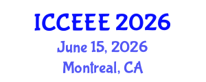 International Conference on Computing, Electrical and Electronic Engineering (ICCEEE) June 15, 2026 - Montreal, Canada International Conference on Computing, Electrical and Electronic Engineering (ICCEEE) June 15, 2026 - Montreal, Canada