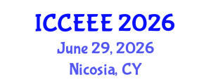 International Conference on Computing, Electrical and Electronic Engineering (ICCEEE) June 29, 2026 - Nicosia, Cyprus International Conference on Computing, Electrical and Electronic Engineering (ICCEEE) June 29, 2026 - Nicosia, Cyprus