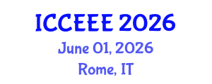 International Conference on Computing, Electrical and Electronic Engineering (ICCEEE) June 01, 2026 - Rome, Italy International Conference on Computing, Electrical and Electronic Engineering (ICCEEE) June 01, 2026 - Rome, Italy