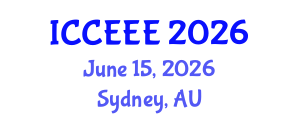 International Conference on Computing, Electrical and Electronic Engineering (ICCEEE) June 15, 2026 - Sydney, Australia International Conference on Computing, Electrical and Electronic Engineering (ICCEEE) June 15, 2026 - Sydney, Australia