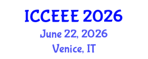 International Conference on Computing, Electrical and Electronic Engineering (ICCEEE) June 22, 2026 - Venice, Italy International Conference on Computing, Electrical and Electronic Engineering (ICCEEE) June 22, 2026 - Venice, Italy
