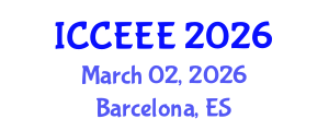 International Conference on Computing, Electrical and Electronic Engineering (ICCEEE) March 02, 2026 - Barcelona, Spain International Conference on Computing, Electrical and Electronic Engineering (ICCEEE) March 02, 2026 - Barcelona, Spain