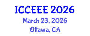 International Conference on Computing, Electrical and Electronic Engineering (ICCEEE) March 23, 2026 - Ottawa, Canada International Conference on Computing, Electrical and Electronic Engineering (ICCEEE) March 23, 2026 - Ottawa, Canada
