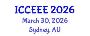 International Conference on Computing, Electrical and Electronic Engineering (ICCEEE) March 30, 2026 - Sydney, Australia International Conference on Computing, Electrical and Electronic Engineering (ICCEEE) March 30, 2026 - Sydney, Australia