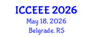 International Conference on Computing, Electrical and Electronic Engineering (ICCEEE) May 18, 2026 - Belgrade, Serbia International Conference on Computing, Electrical and Electronic Engineering (ICCEEE) May 18, 2026 - Belgrade, Serbia