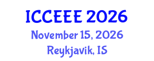 International Conference on Computing, Electrical and Electronic Engineering (ICCEEE) November 15, 2026 - Reykjavik, Iceland International Conference on Computing, Electrical and Electronic Engineering (ICCEEE) November 15, 2026 - Reykjavik, Iceland