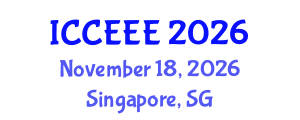 International Conference on Computing, Electrical and Electronic Engineering (ICCEEE) November 18, 2026 - Singapore, Singapore International Conference on Computing, Electrical and Electronic Engineering (ICCEEE) November 18, 2026 - Singapore, Singapore