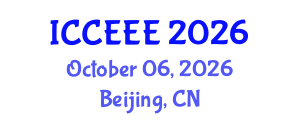 International Conference on Computing, Electrical and Electronic Engineering (ICCEEE) October 06, 2026 - Beijing, China International Conference on Computing, Electrical and Electronic Engineering (ICCEEE) October 06, 2026 - Beijing, China