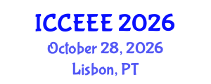 International Conference on Computing, Electrical and Electronic Engineering (ICCEEE) October 28, 2026 - Lisbon, Portugal International Conference on Computing, Electrical and Electronic Engineering (ICCEEE) October 28, 2026 - Lisbon, Portugal
