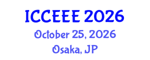 International Conference on Computing, Electrical and Electronic Engineering (ICCEEE) October 25, 2026 - Osaka, Japan International Conference on Computing, Electrical and Electronic Engineering (ICCEEE) October 25, 2026 - Osaka, Japan