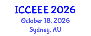 International Conference on Computing, Electrical and Electronic Engineering (ICCEEE) October 18, 2026 - Sydney, Australia International Conference on Computing, Electrical and Electronic Engineering (ICCEEE) October 18, 2026 - Sydney, Australia