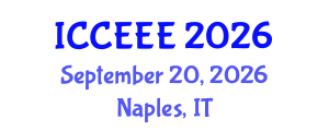 International Conference on Computing, Electrical and Electronic Engineering (ICCEEE) September 20, 2026 - Naples, Italy International Conference on Computing, Electrical and Electronic Engineering (ICCEEE) September 20, 2026 - Naples, Italy