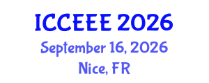International Conference on Computing, Electrical and Electronic Engineering (ICCEEE) September 16, 2026 - Nice, France International Conference on Computing, Electrical and Electronic Engineering (ICCEEE) September 16, 2026 - Nice, France
