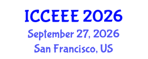 International Conference on Computing, Electrical and Electronic Engineering (ICCEEE) September 27, 2026 - San Francisco, United States International Conference on Computing, Electrical and Electronic Engineering (ICCEEE) September 27, 2026 - San Francisco, United States