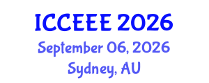 International Conference on Computing, Electrical and Electronic Engineering (ICCEEE) September 06, 2026 - Sydney, Australia International Conference on Computing, Electrical and Electronic Engineering (ICCEEE) September 06, 2026 - Sydney, Australia