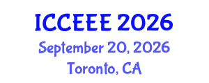 International Conference on Computing, Electrical and Electronic Engineering (ICCEEE) September 20, 2026 - Toronto, Canada International Conference on Computing, Electrical and Electronic Engineering (ICCEEE) September 20, 2026 - Toronto, Canada
