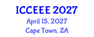 International Conference on Computing, Electrical and Electronic Engineering (ICCEEE) April 15, 2027 - Cape Town, South Africa International Conference on Computing, Electrical and Electronic Engineering (ICCEEE) April 15, 2027 - Cape Town, South Africa