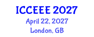 International Conference on Computing, Electrical and Electronic Engineering (ICCEEE) April 22, 2027 - London, United Kingdom International Conference on Computing, Electrical and Electronic Engineering (ICCEEE) April 22, 2027 - London, United Kingdom