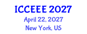 International Conference on Computing, Electrical and Electronic Engineering (ICCEEE) April 22, 2027 - New York, United States International Conference on Computing, Electrical and Electronic Engineering (ICCEEE) April 22, 2027 - New York, United States