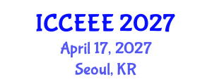 International Conference on Computing, Electrical and Electronic Engineering (ICCEEE) April 17, 2027 - Seoul, Republic of Korea International Conference on Computing, Electrical and Electronic Engineering (ICCEEE) April 17, 2027 - Seoul, Republic of Korea