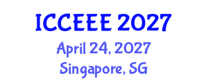International Conference on Computing, Electrical and Electronic Engineering (ICCEEE) April 24, 2027 - Singapore, Singapore International Conference on Computing, Electrical and Electronic Engineering (ICCEEE) April 24, 2027 - Singapore, Singapore