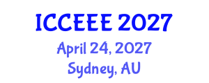 International Conference on Computing, Electrical and Electronic Engineering (ICCEEE) April 24, 2027 - Sydney, Australia International Conference on Computing, Electrical and Electronic Engineering (ICCEEE) April 24, 2027 - Sydney, Australia