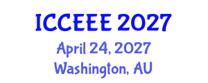 International Conference on Computing, Electrical and Electronic Engineering (ICCEEE) April 24, 2027 - Washington, Australia International Conference on Computing, Electrical and Electronic Engineering (ICCEEE) April 24, 2027 - Washington, Australia
