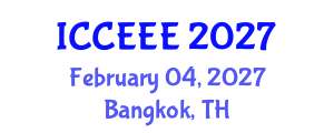 International Conference on Computing, Electrical and Electronic Engineering (ICCEEE) February 04, 2027 - Bangkok, Thailand International Conference on Computing, Electrical and Electronic Engineering (ICCEEE) February 04, 2027 - Bangkok, Thailand