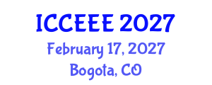 International Conference on Computing, Electrical and Electronic Engineering (ICCEEE) February 17, 2027 - Bogota, Colombia International Conference on Computing, Electrical and Electronic Engineering (ICCEEE) February 17, 2027 - Bogota, Colombia