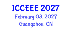 International Conference on Computing, Electrical and Electronic Engineering (ICCEEE) February 03, 2027 - Guangzhou, China International Conference on Computing, Electrical and Electronic Engineering (ICCEEE) February 03, 2027 - Guangzhou, China