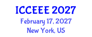 International Conference on Computing, Electrical and Electronic Engineering (ICCEEE) February 17, 2027 - New York, United States International Conference on Computing, Electrical and Electronic Engineering (ICCEEE) February 17, 2027 - New York, United States