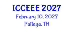 International Conference on Computing, Electrical and Electronic Engineering (ICCEEE) February 10, 2027 - Pattaya, Thailand International Conference on Computing, Electrical and Electronic Engineering (ICCEEE) February 10, 2027 - Pattaya, Thailand