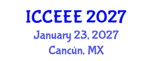International Conference on Computing, Electrical and Electronic Engineering (ICCEEE) January 23, 2027 - Cancún, Mexico International Conference on Computing, Electrical and Electronic Engineering (ICCEEE) January 23, 2027 - Cancún, Mexico