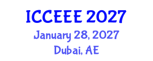 International Conference on Computing, Electrical and Electronic Engineering (ICCEEE) January 28, 2027 - Dubai, United Arab Emirates International Conference on Computing, Electrical and Electronic Engineering (ICCEEE) January 28, 2027 - Dubai, United Arab Emirates