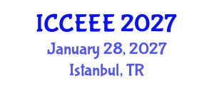 International Conference on Computing, Electrical and Electronic Engineering (ICCEEE) January 28, 2027 - Istanbul, Turkey International Conference on Computing, Electrical and Electronic Engineering (ICCEEE) January 28, 2027 - Istanbul, Turkey