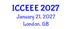 International Conference on Computing, Electrical and Electronic Engineering (ICCEEE) January 21, 2027 - London, United Kingdom International Conference on Computing, Electrical and Electronic Engineering (ICCEEE) January 21, 2027 - London, United Kingdom