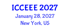 International Conference on Computing, Electrical and Electronic Engineering (ICCEEE) January 28, 2027 - New York, United States International Conference on Computing, Electrical and Electronic Engineering (ICCEEE) January 28, 2027 - New York, United States